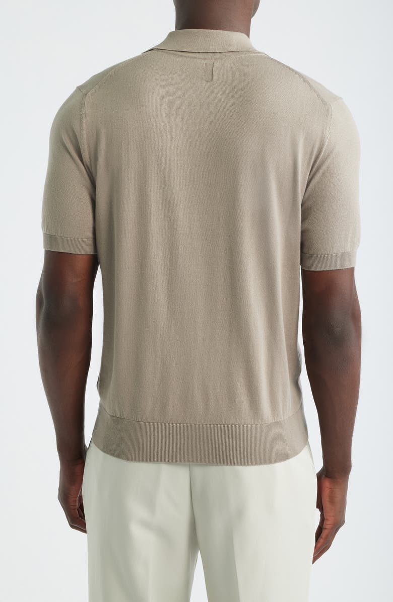 Canali Regular Fit Johnny Collar Polo, Alternate, color, Beige