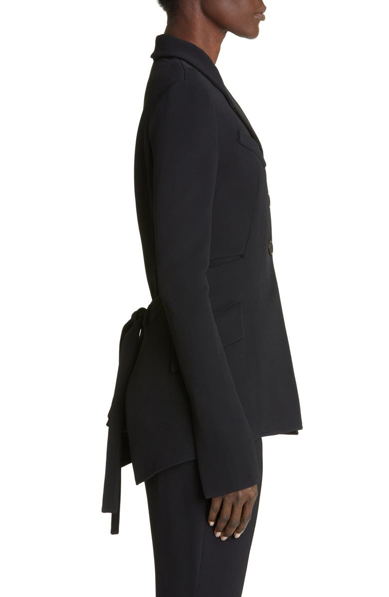 Proenza Schouler Bistretch Crepe Peplum Blazer, Alternate, color,