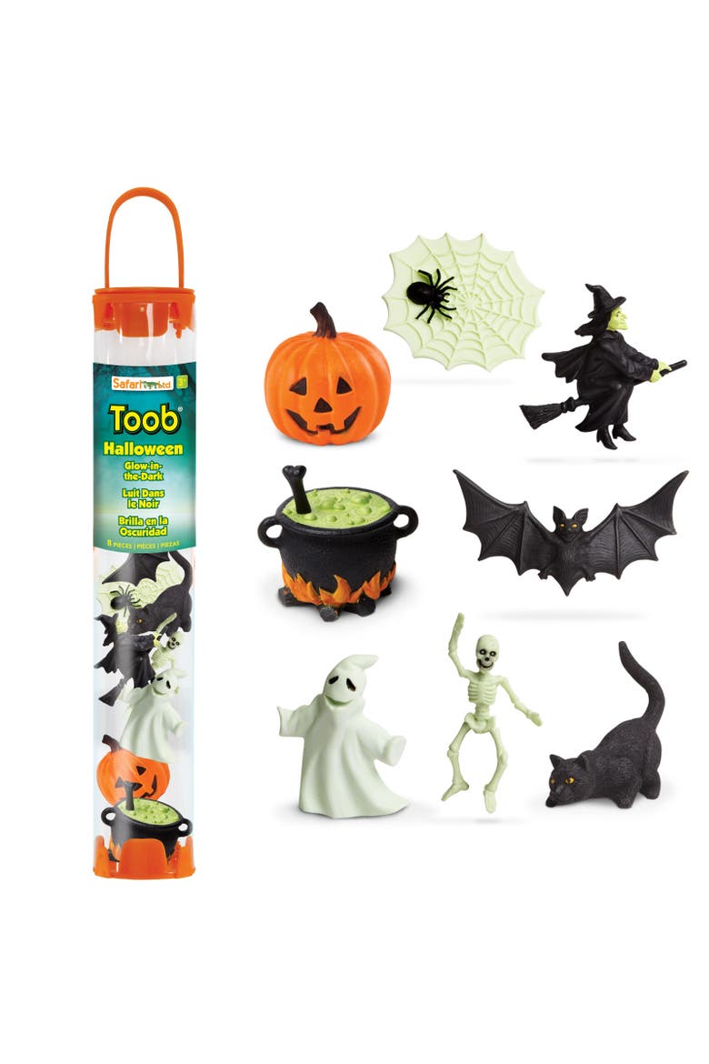 Glow-in-the-Dark Spooky Halloween Designer TOOB - contains 8 Mini Figurines, Main, color, None