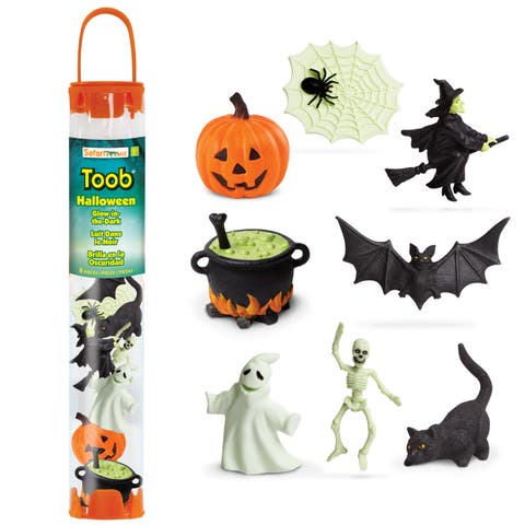 Glow-in-the-Dark Spooky Halloween Designer TOOB - contains 8 Mini Figurines