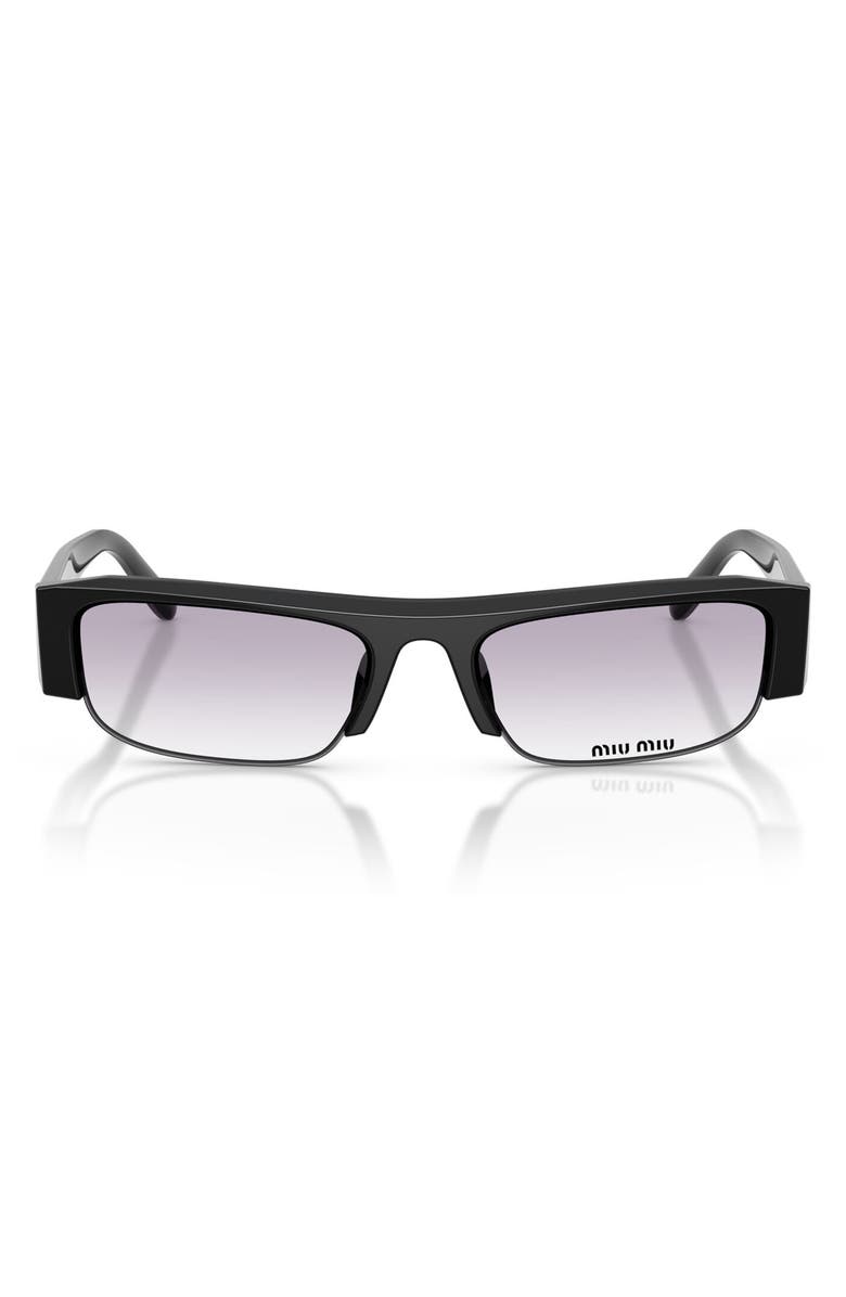 Miu Miu 54mm Rectangular Sunglasses, Main, color, 