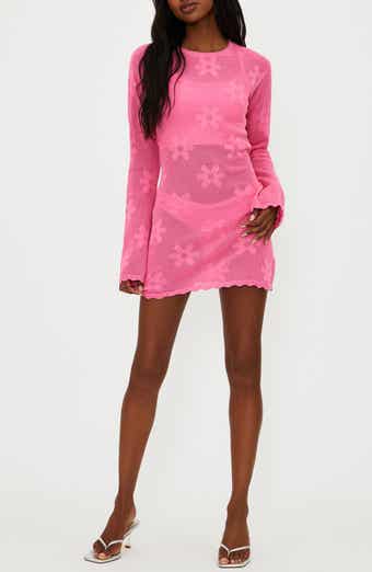 Libbi Long Sleeve Cotton Cover-Up Dress