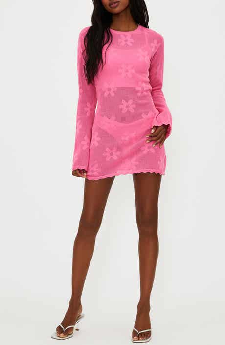 Beach Riot Libbi Long Sleeve Cotton Cover-Up Dress