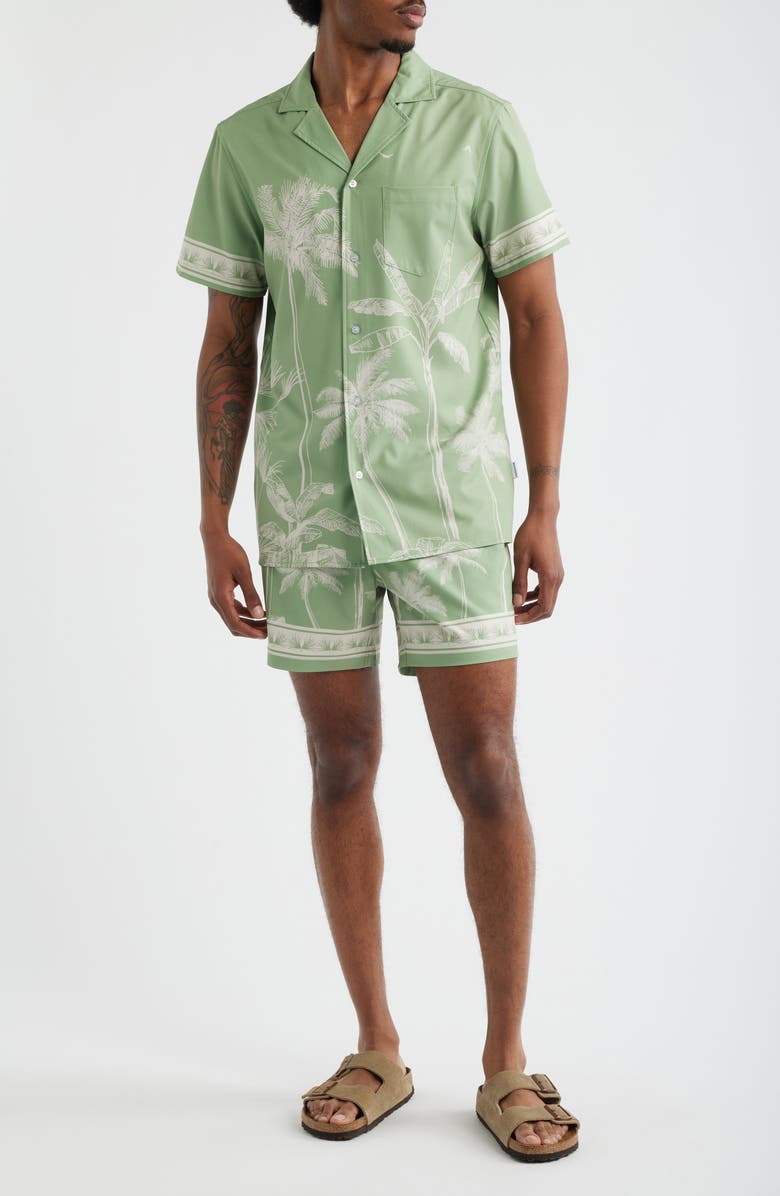 MAVRANS Tropical Palm Weekend Camp Shirt, Alternate, color, 