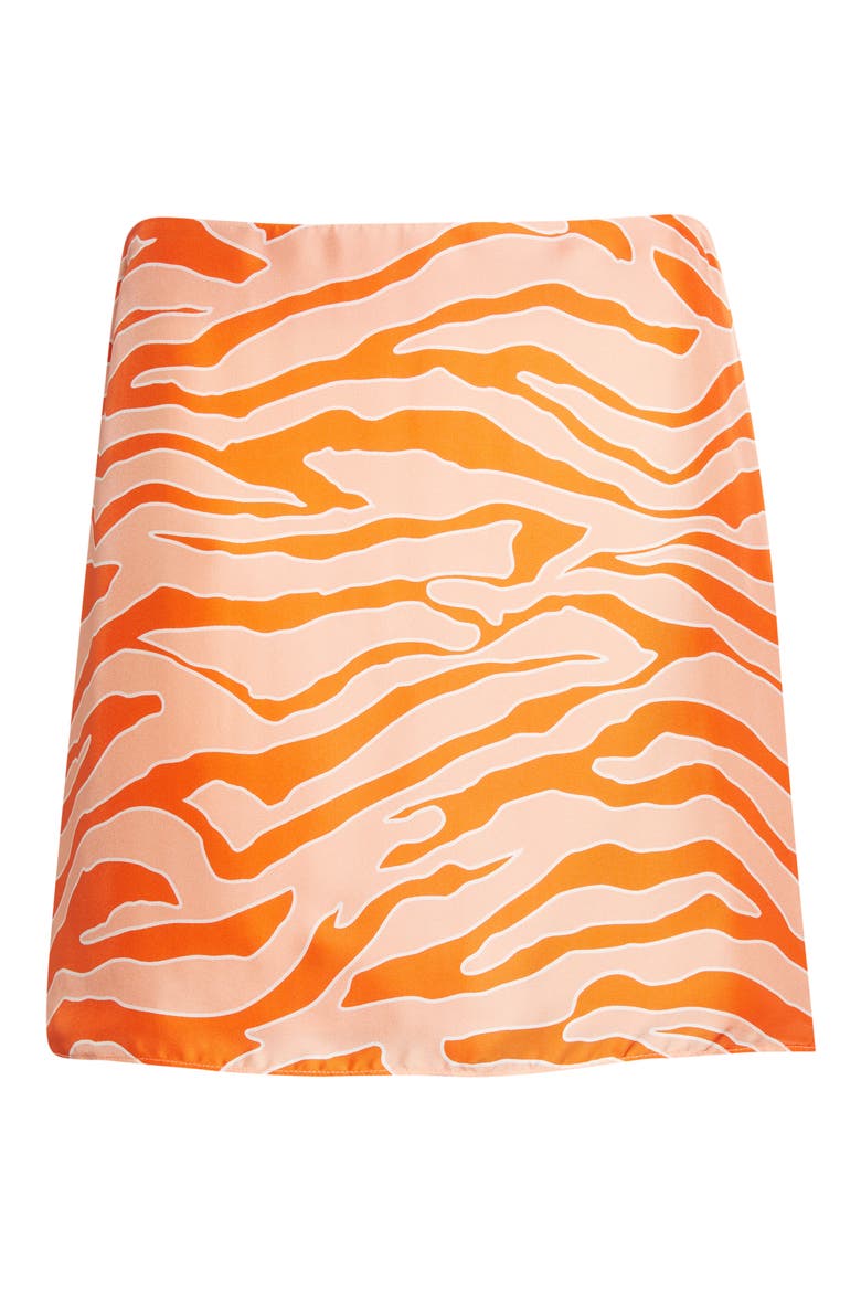 Brynny Zebra Stripe Miniskirt, Alternate, color, SUNRISE ZEBRA