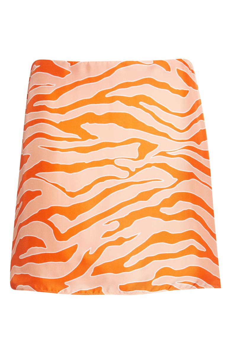 Toccin Brynny Zebra Stripe Miniskirt, Alternate, color, 