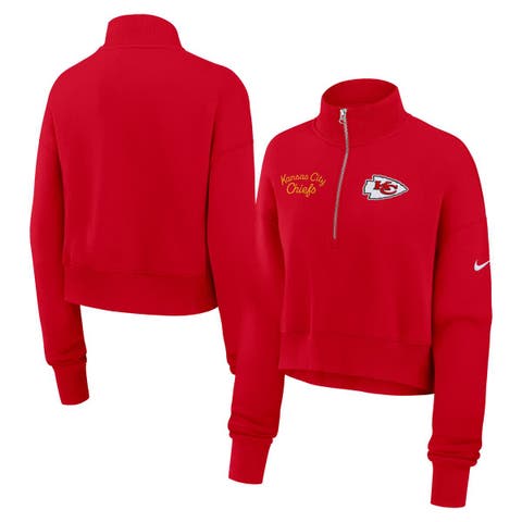 Women's Nike Red Kansas City Chiefs Primetime Phoenix Half-Zip Sweatshirt