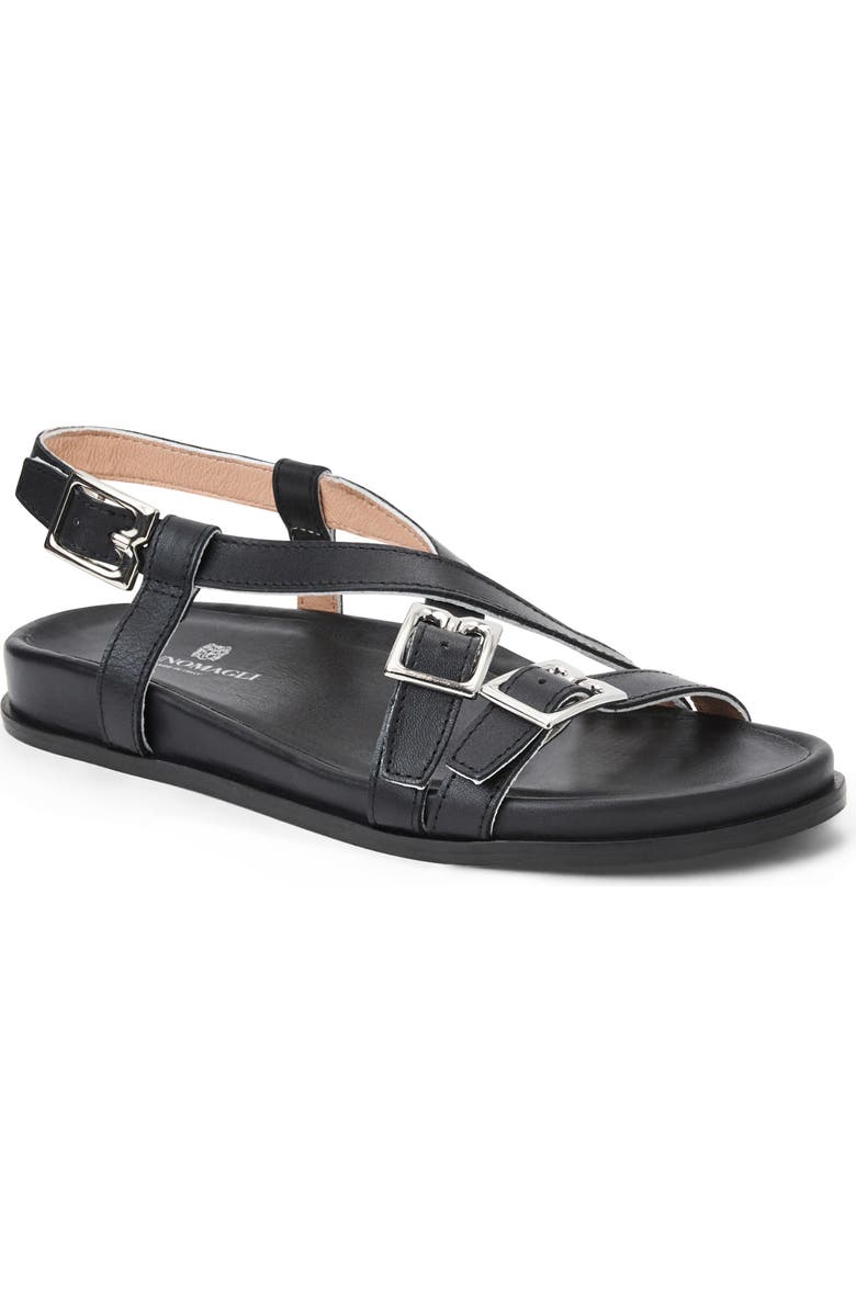 Bruno Magli Gianna Slingback Sandal, Main, color, Black Nappa