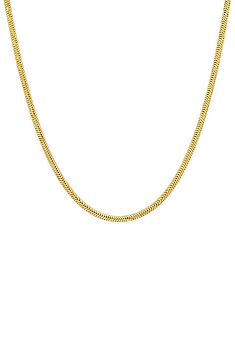 Sterling Silver Snake Chain Necklace
