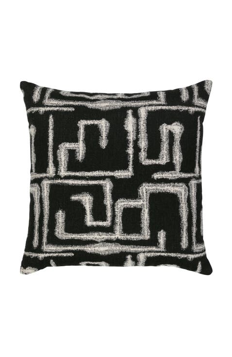 Kasai Ebony Indoor & Outdoor Woven Accent Pillow