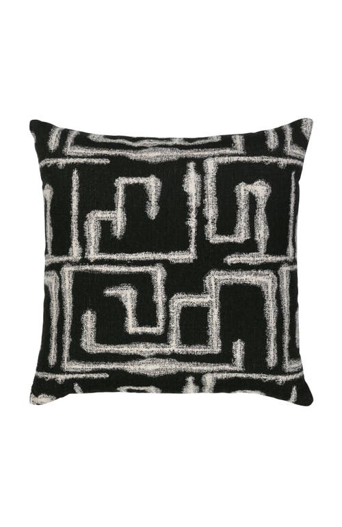 Elaine Smith Kasai Ebony Indoor & Outdoor Woven Accent Pillow