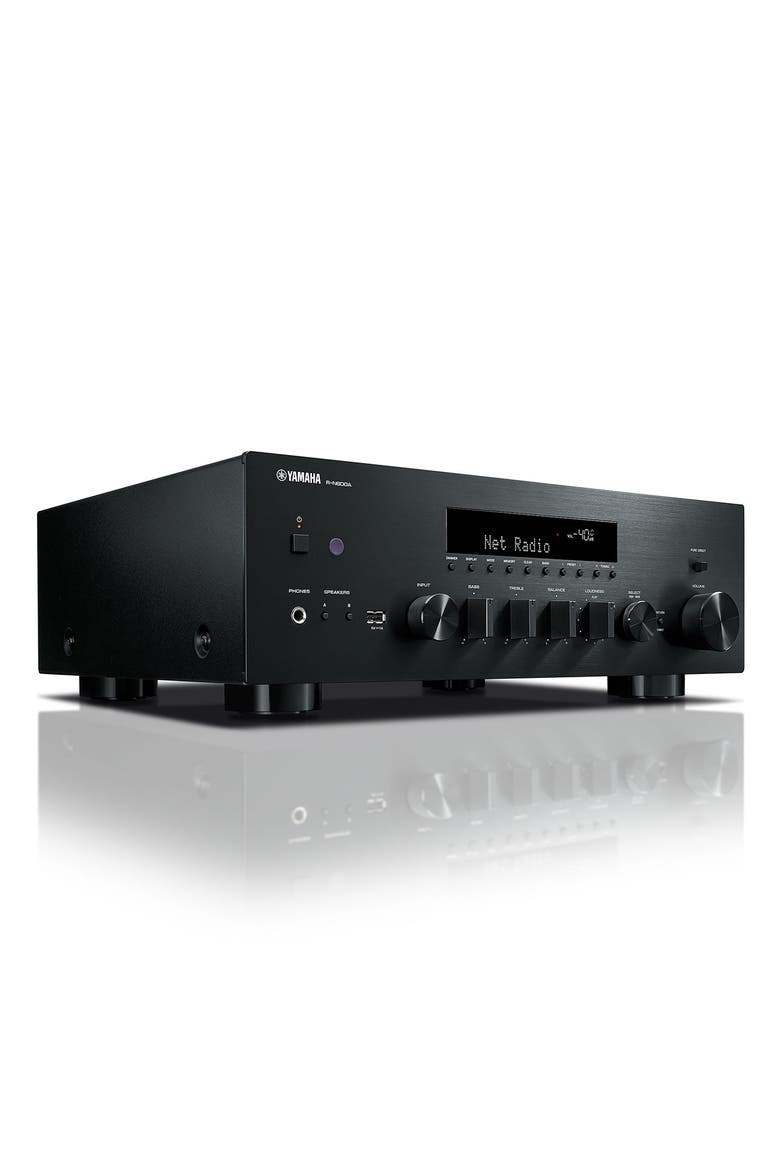 R-N600A Stereo Network Receiver with Wi-Fi, Bluetooth, and MusicCast, Alternate, color, Black