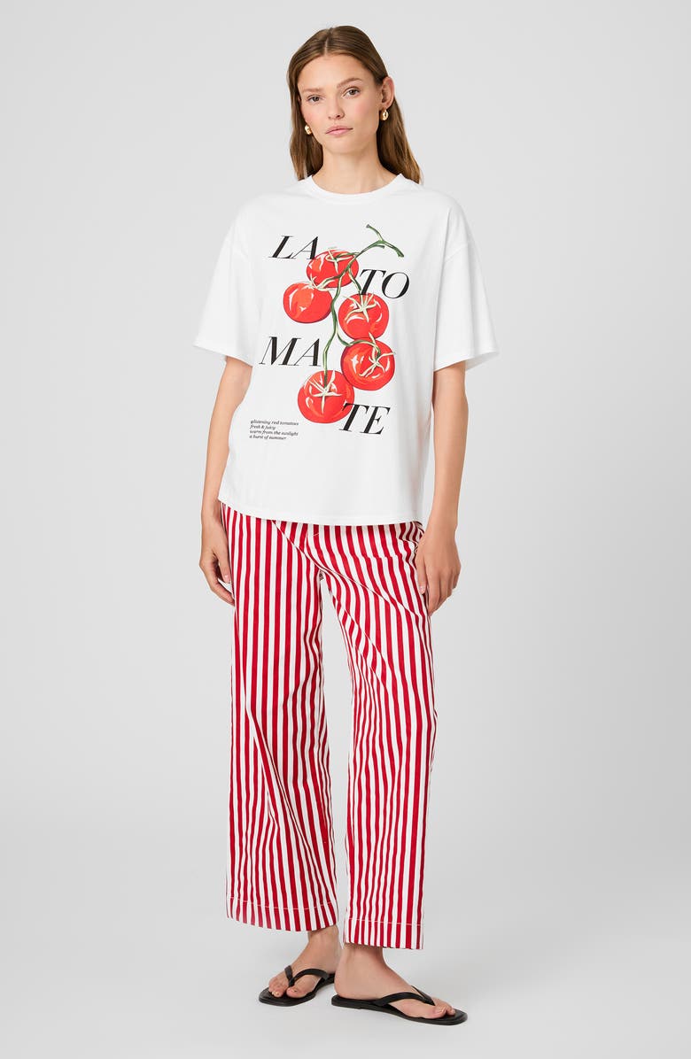 French Connection La Tomate Oversize Cotton Graphic T-Shirt, Alternate, color,
