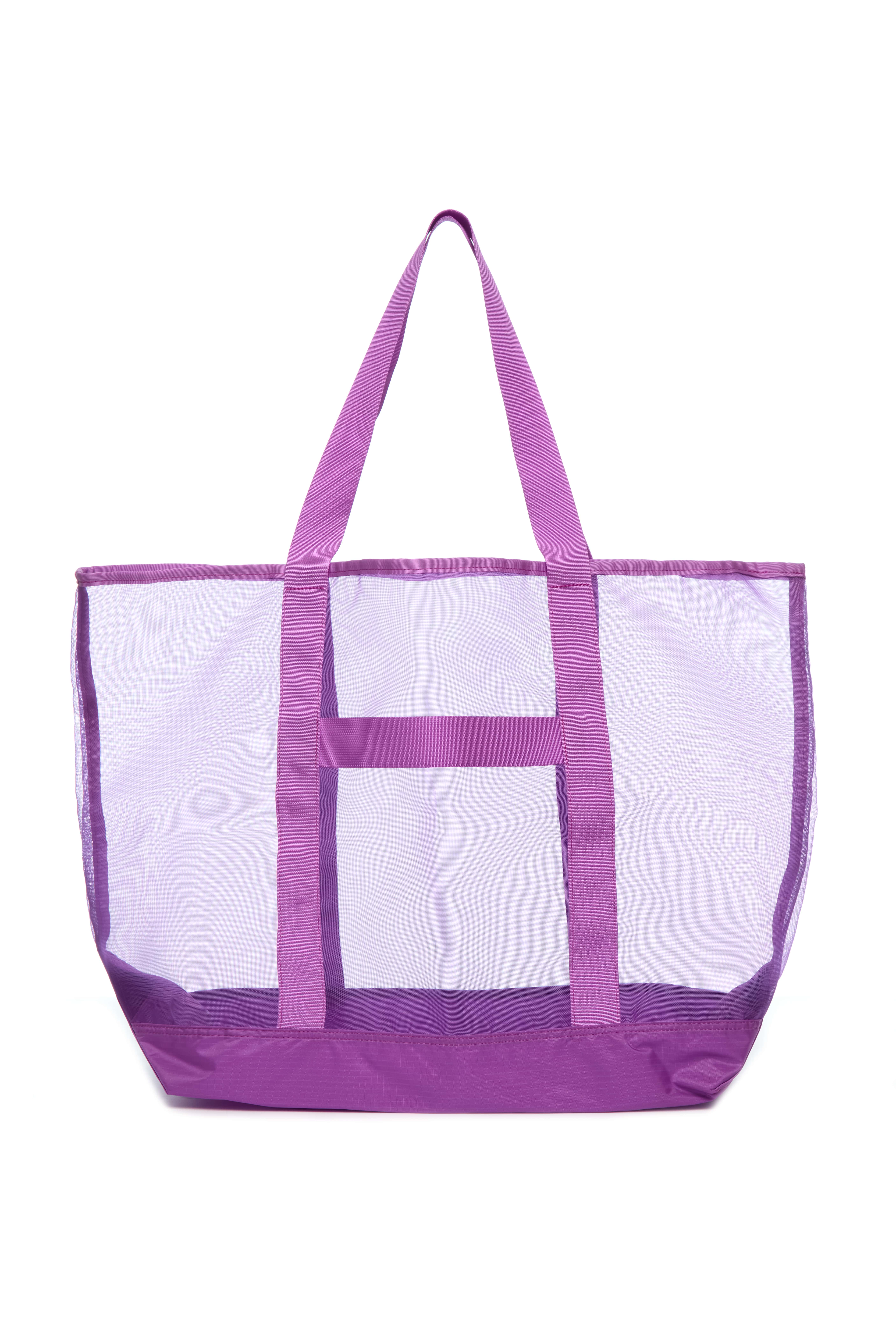 Baboon to the Moon Mesh Tote, Alternate, color, Electric Purple