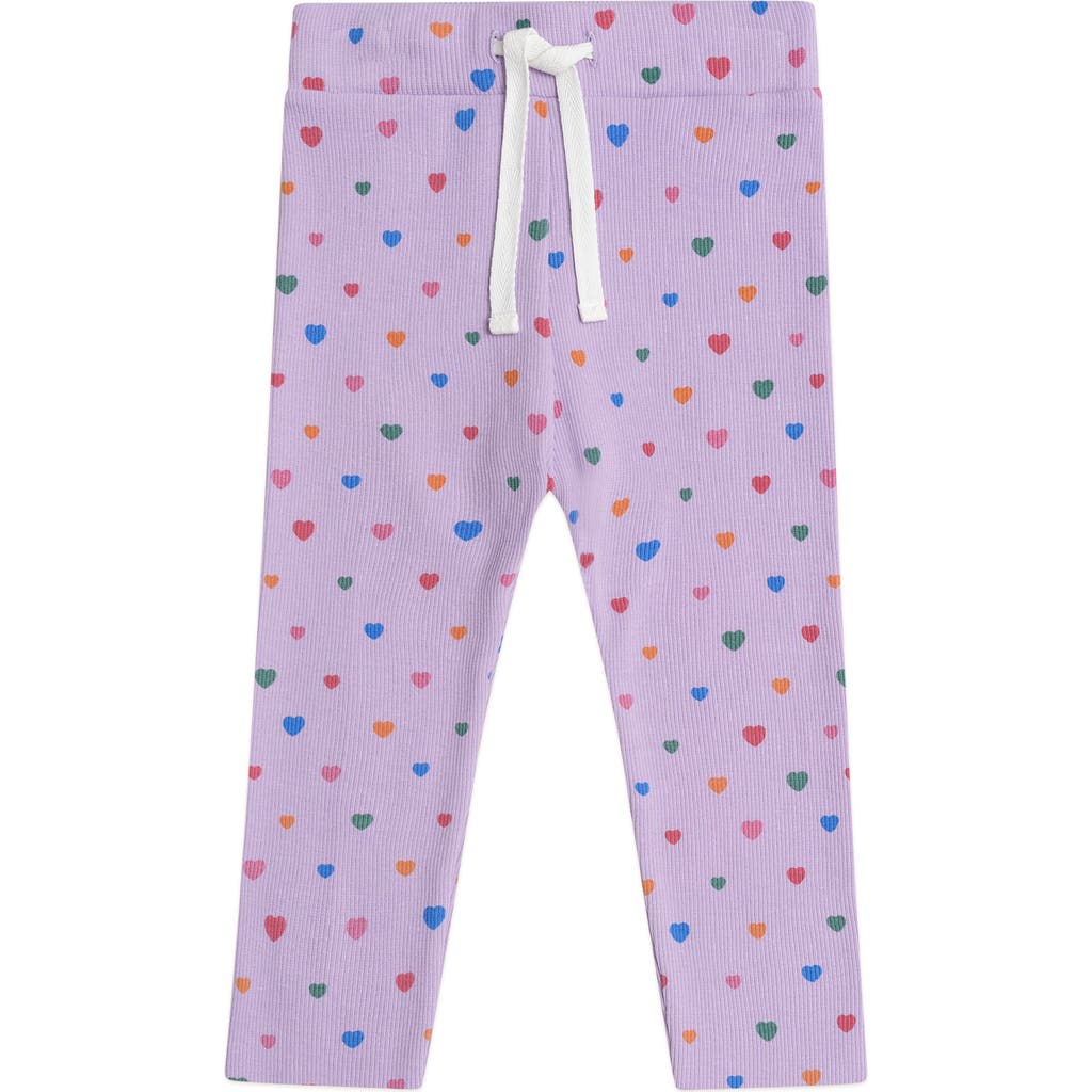 Huxbaby I Heart Cake Rib Leggings In Purple