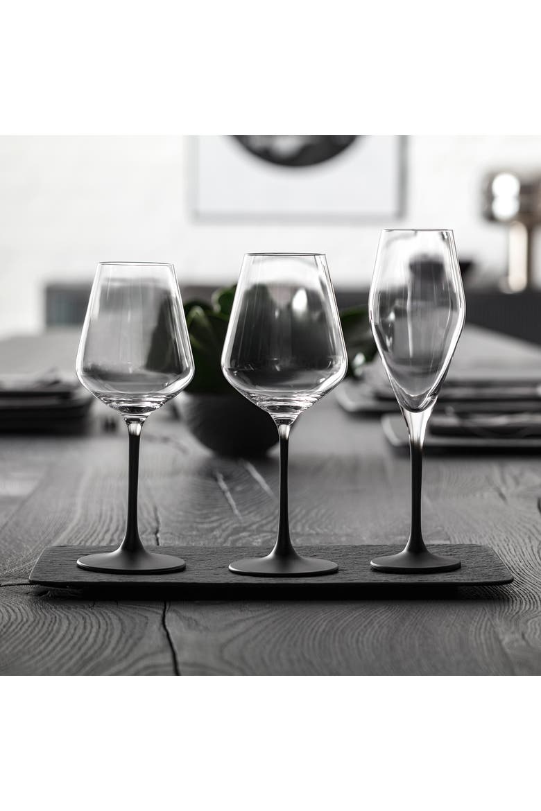 Manufacture Rock White Wine Goblet Set of 4, Alternate, color, clear