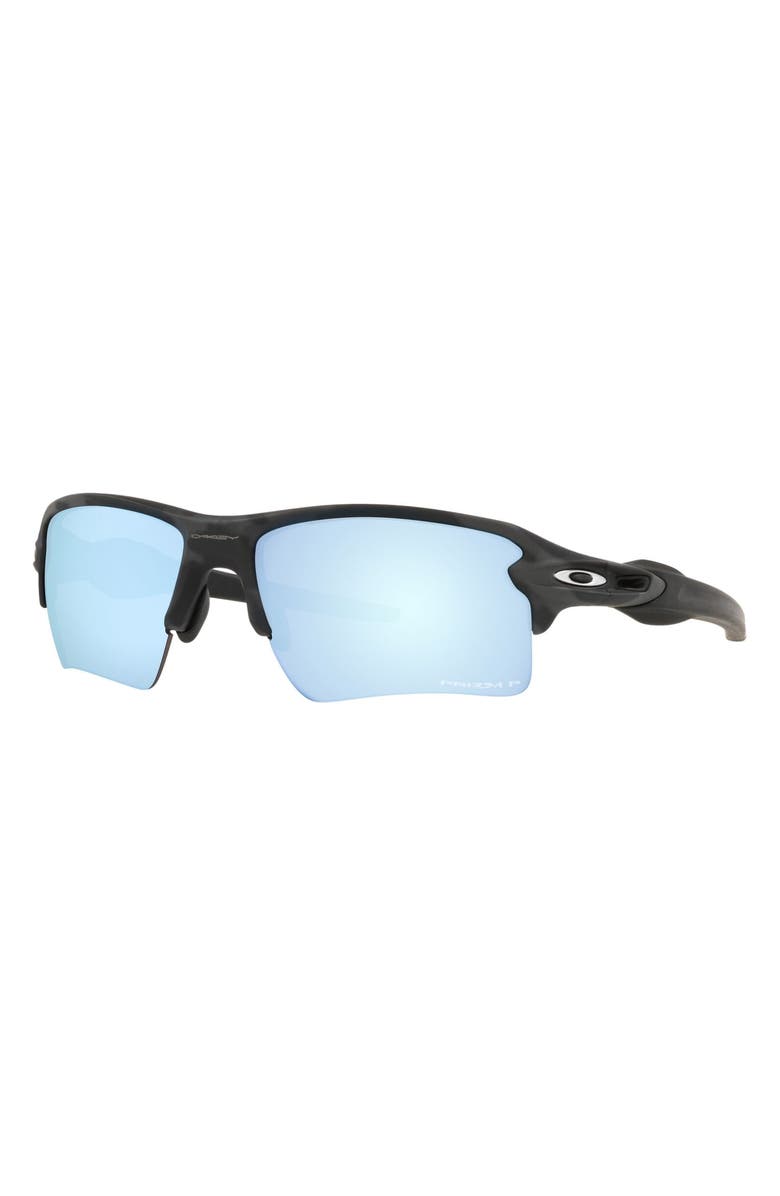 Oakley Flak<sup>®</sup> 2.0 XL 59mm Polarized Rectangular Sunglasses, Alternate, color, Matte Black Camo/ Deep Water