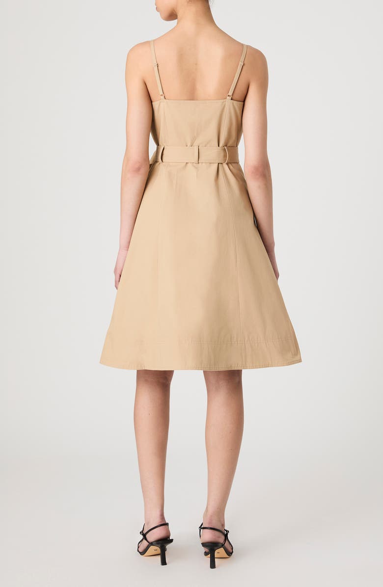 French Connection Belted Trench Dress, Alternate, color, Khaki