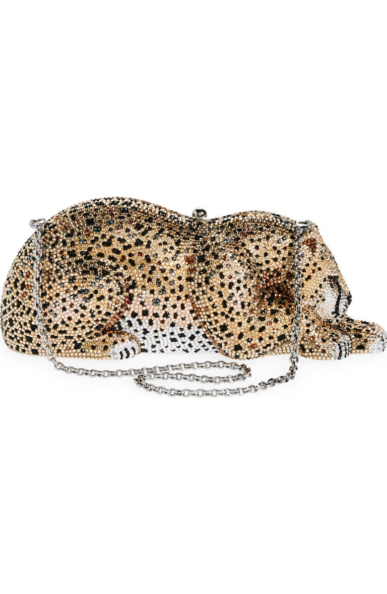 JUDITH LEIBER COUTURE Wildcat Chiquita Cheetah Clutch, Alternate, color,
