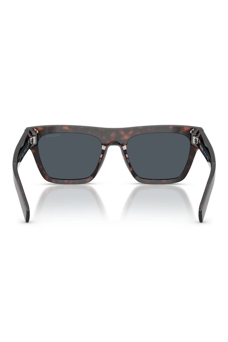 55mm Rectangular Sunglasses, Alternate, color, ROOT HAVANA / DARK GREY