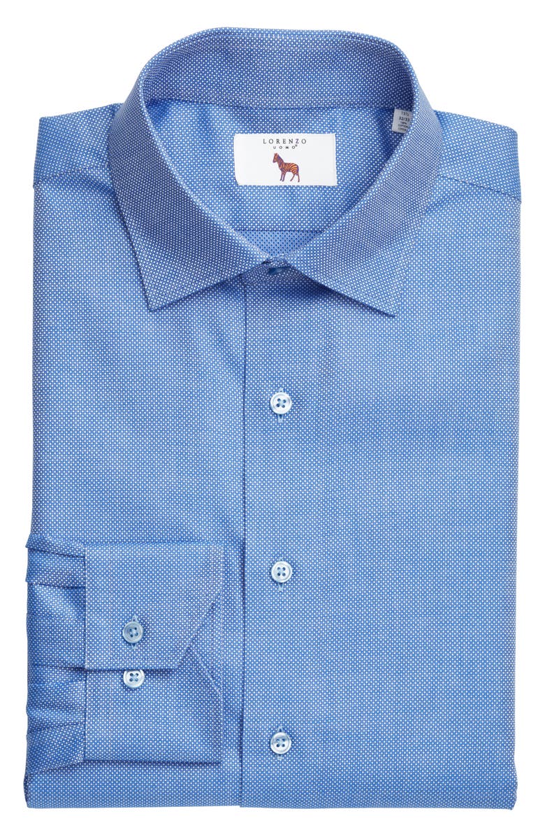 Lorenzo Uomo Trim Fit Textured Dress Shirt, Alternate, color,