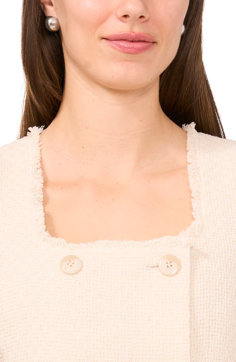 Halogen<sup>®</sup> Tweed Square Neck Vest, Alternate, color, Almond Milk