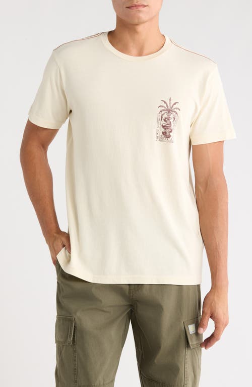 RVCA Serpent Cotton Graphic T-Shirt in Ceramic 
