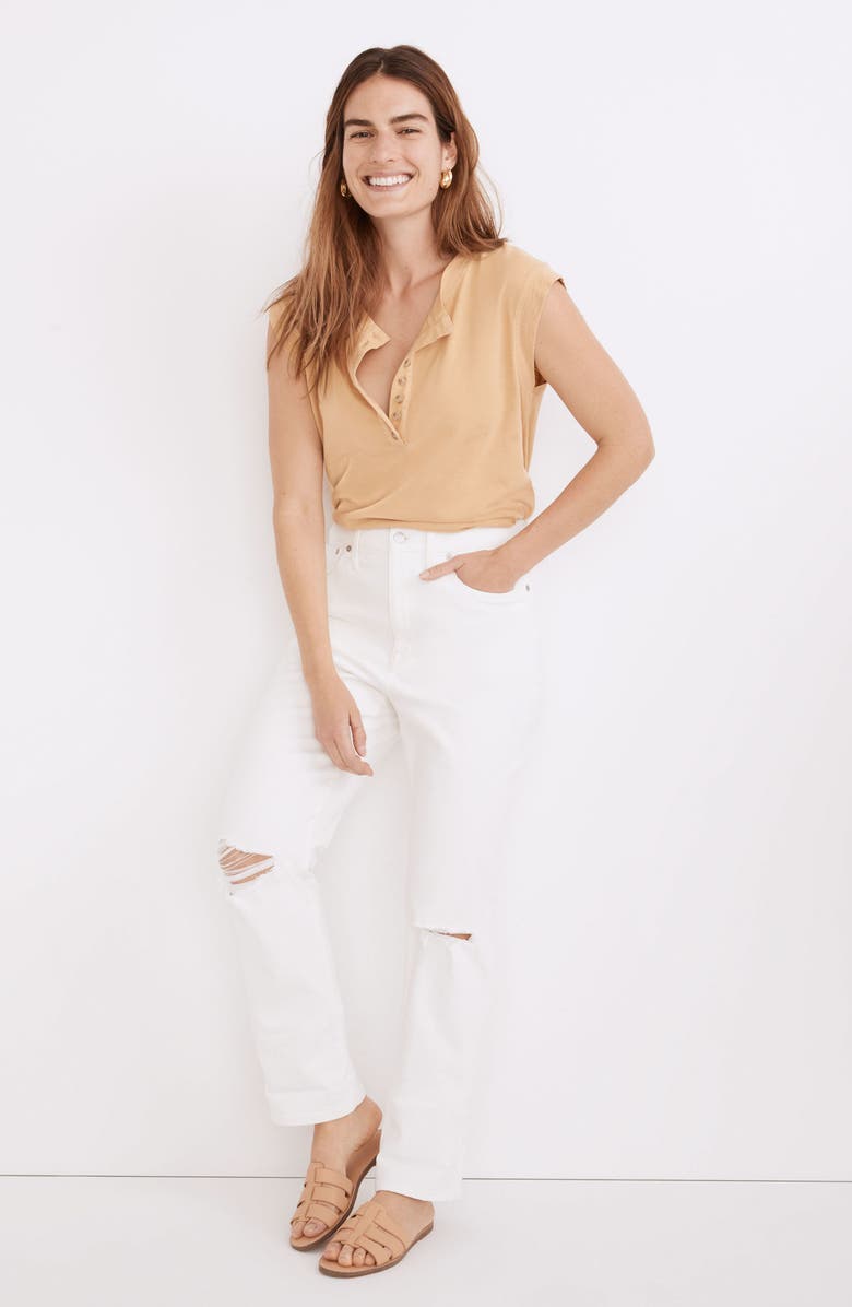 Madewell Ripped Slim Boyjeans, Alternate, color, 