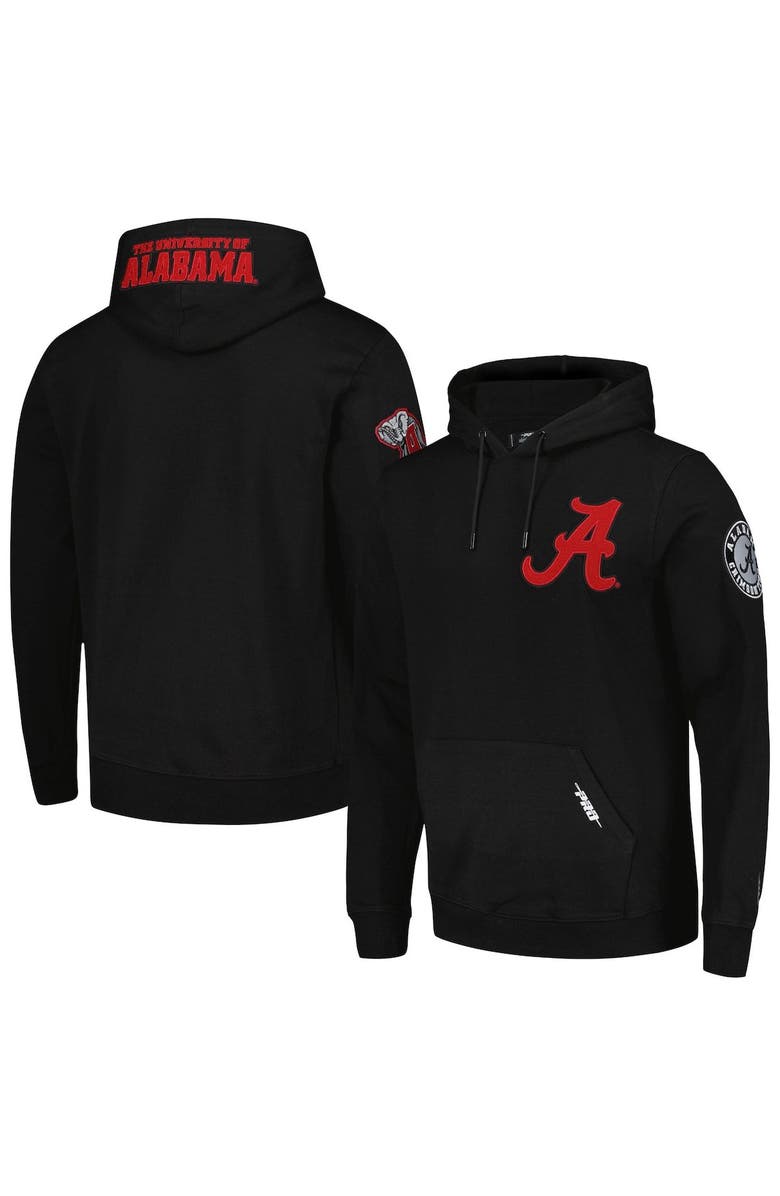 PRO STANDARD Men's Pro Standard Black Alabama Crimson Tide Classic Pullover Hoodie, Alternate, color,
