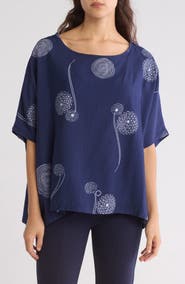 PATRIZIA LUCA Printed Loose Top