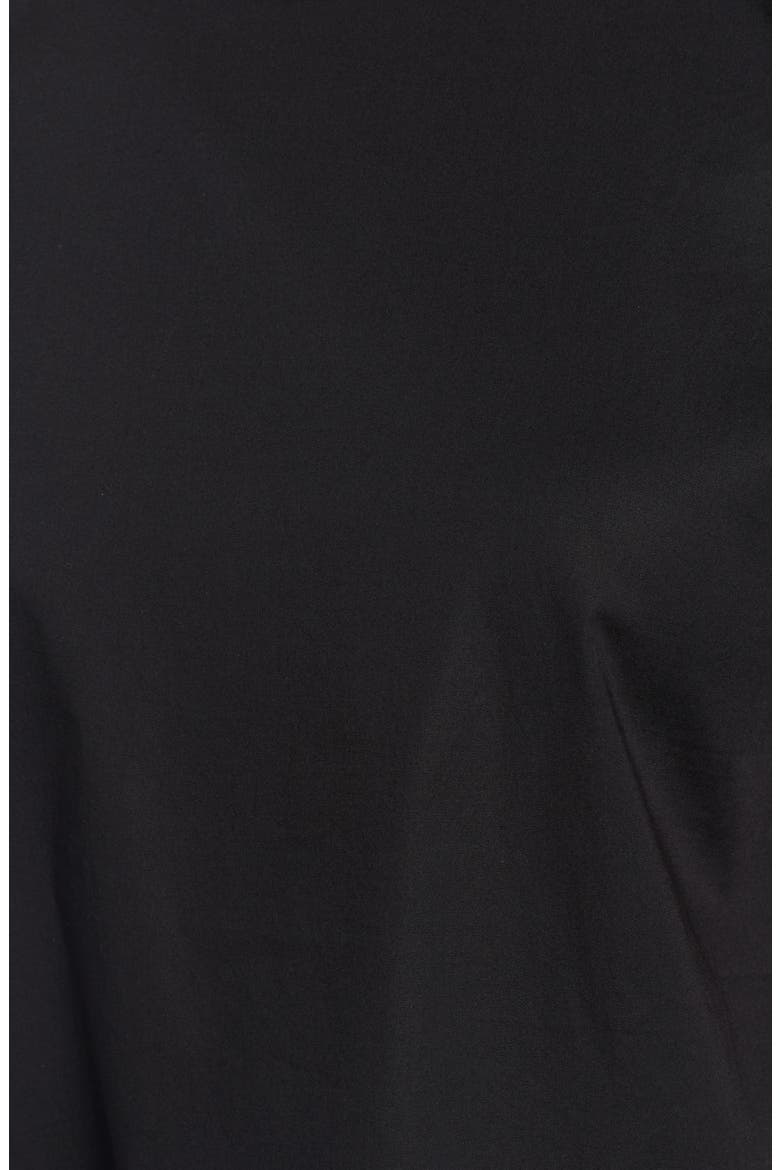 Stretch Organic Cotton Top, Alternate, color, BLACK