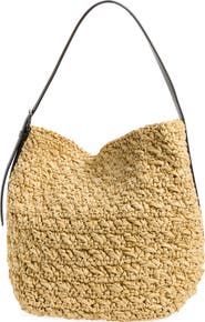 TOTEME Medium Belted Straw Tote