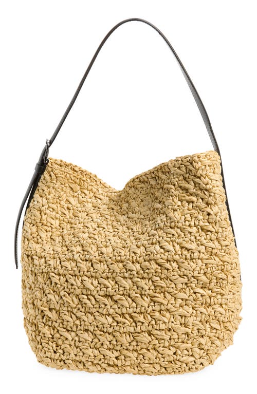 TOTEME Medium Belted Straw Tote in Natural at Nordstrom
