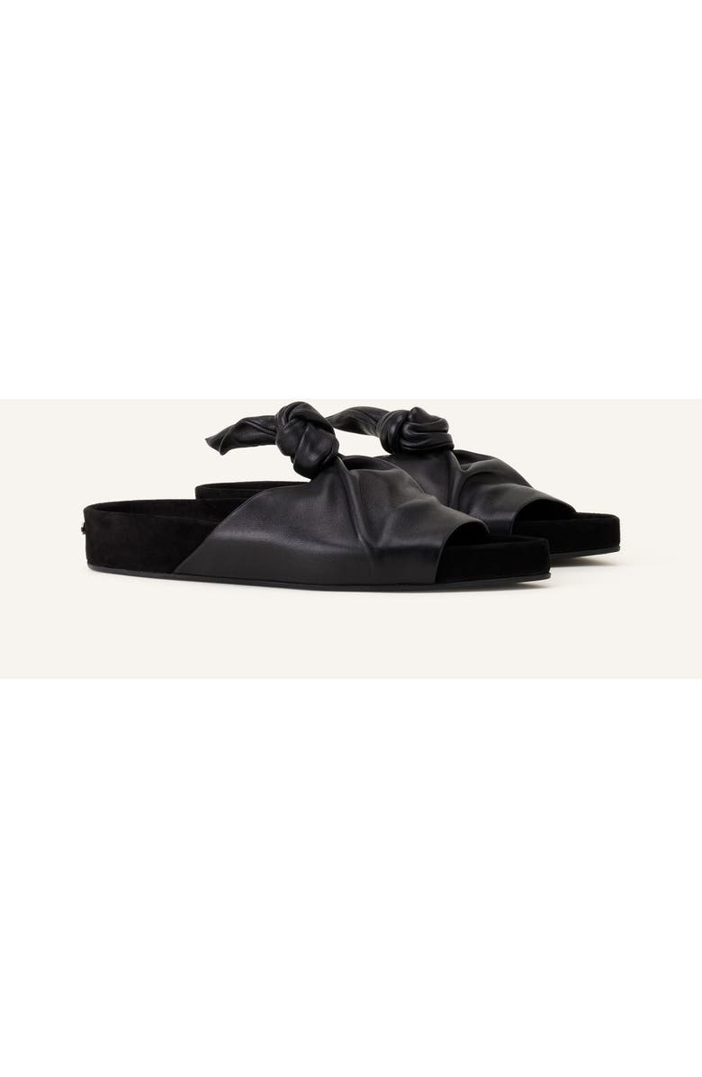Lanvin Cocoon Flat Leather Mule, Alternate, color, Black