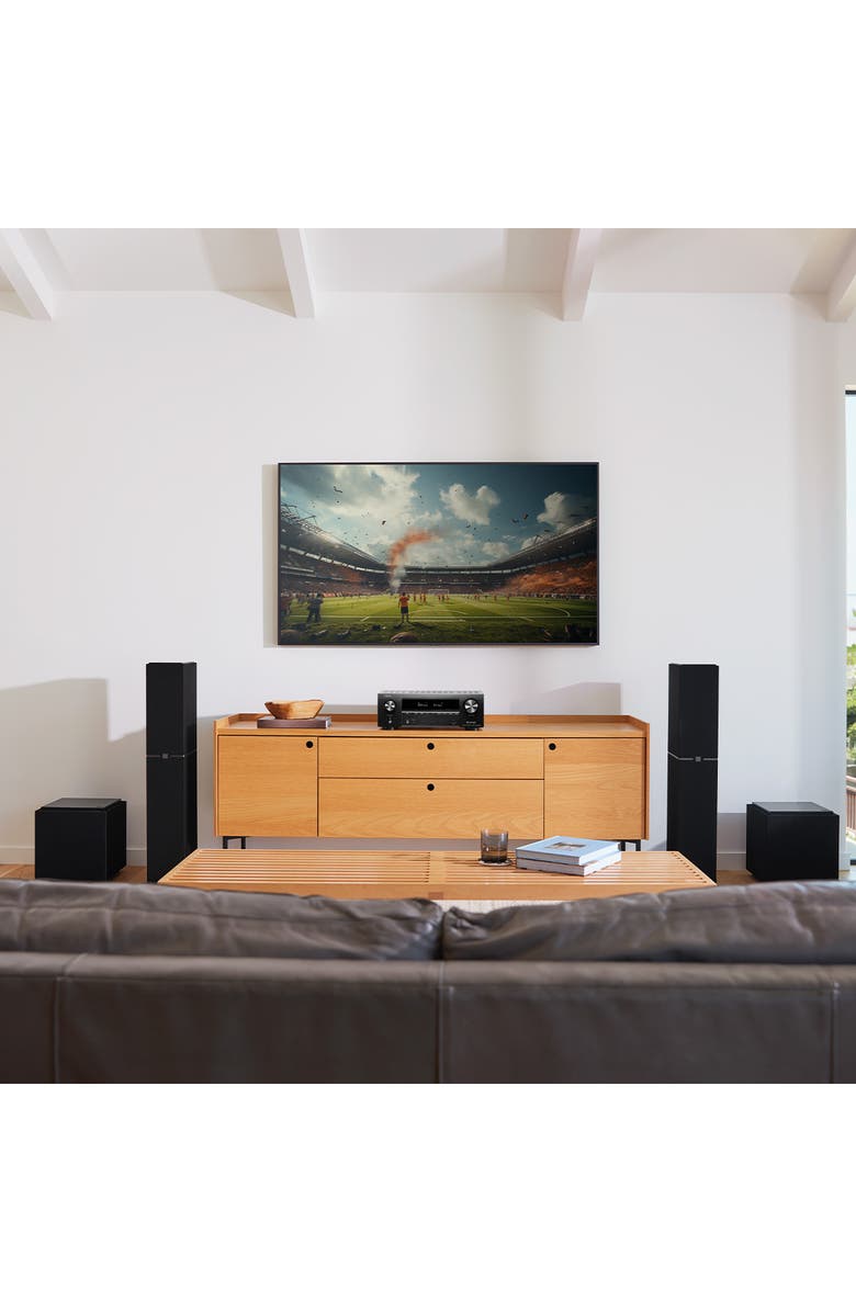 Denon AVRX1800H 7.2 Channel 8K Home Theater Receiver with Dolby Atmos, HEOS Built-In, and Audyssey Room Correction, Alternate, color, 