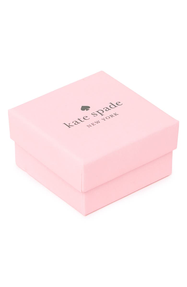 Kate Spade New York cz hammered huggie hoop earrings, Alternate, color,