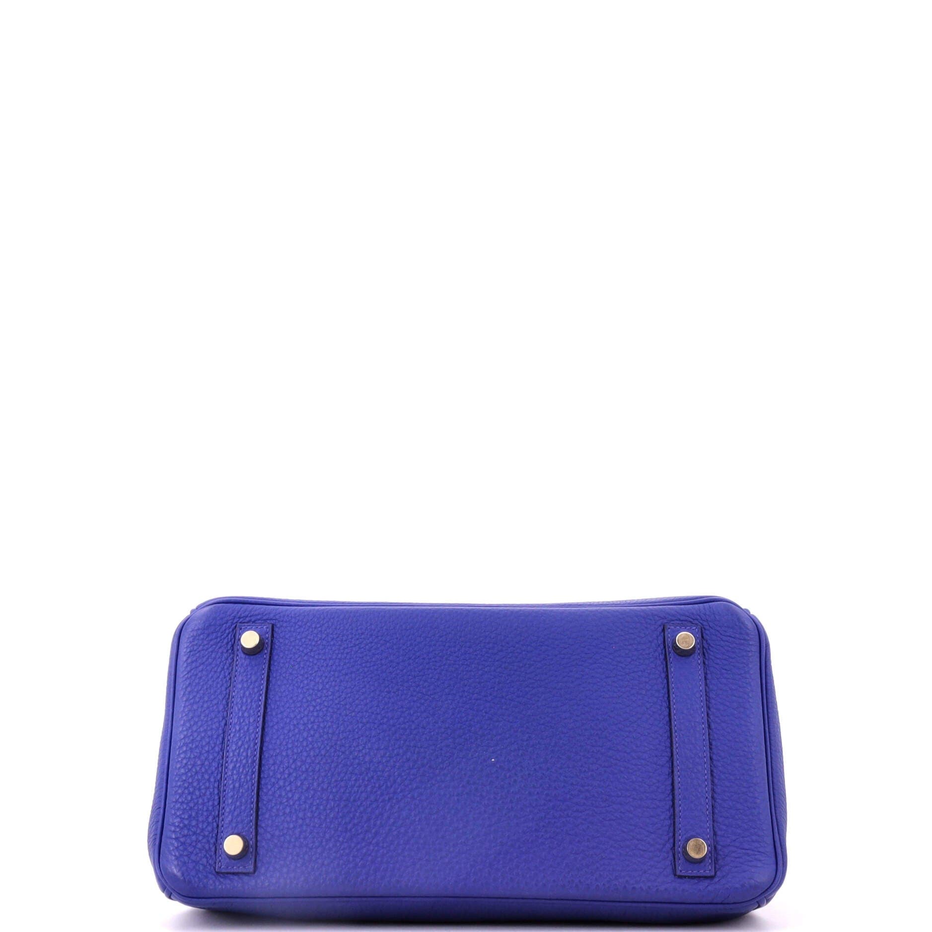 Birkin Handbag Blue Togo with Gold Hardware 30, Alternate, color, Blue