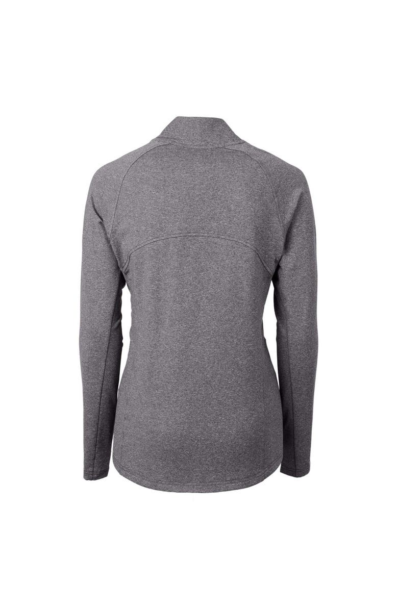 Cutter & Buck Women's Cutter & Buck Heather Black Salt Lake Bees Adapt Eco Knit Heather Recycled Full-Zip Jacket, Alternate, color, 