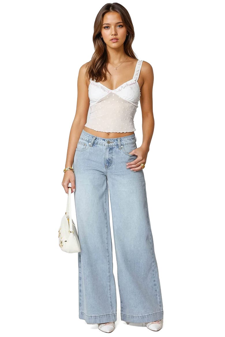 Sidonie Low Rise Wide Leg Jeans, Alternate, color, LIGHT-BLUE