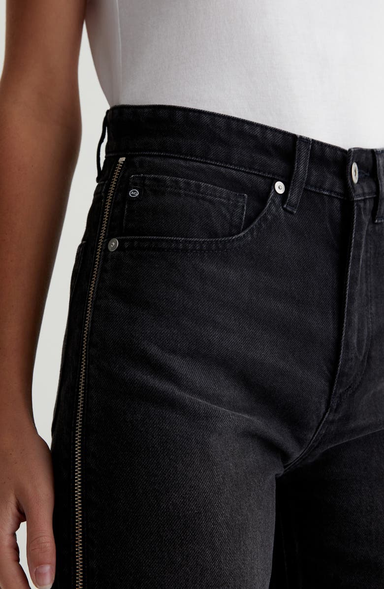 AG Kora Side Zip High Waist Wide Leg Jeans, Alternate, color,