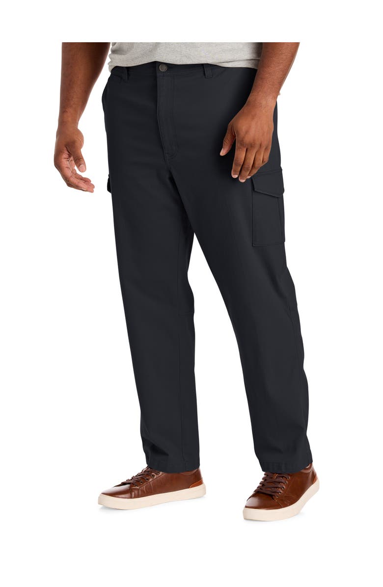 True Nation by DXL Big & Tall Everyday Cargo Pants, Main, color, Jet Black