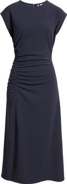 Nordstrom Side Ruched Knit Midi Dress