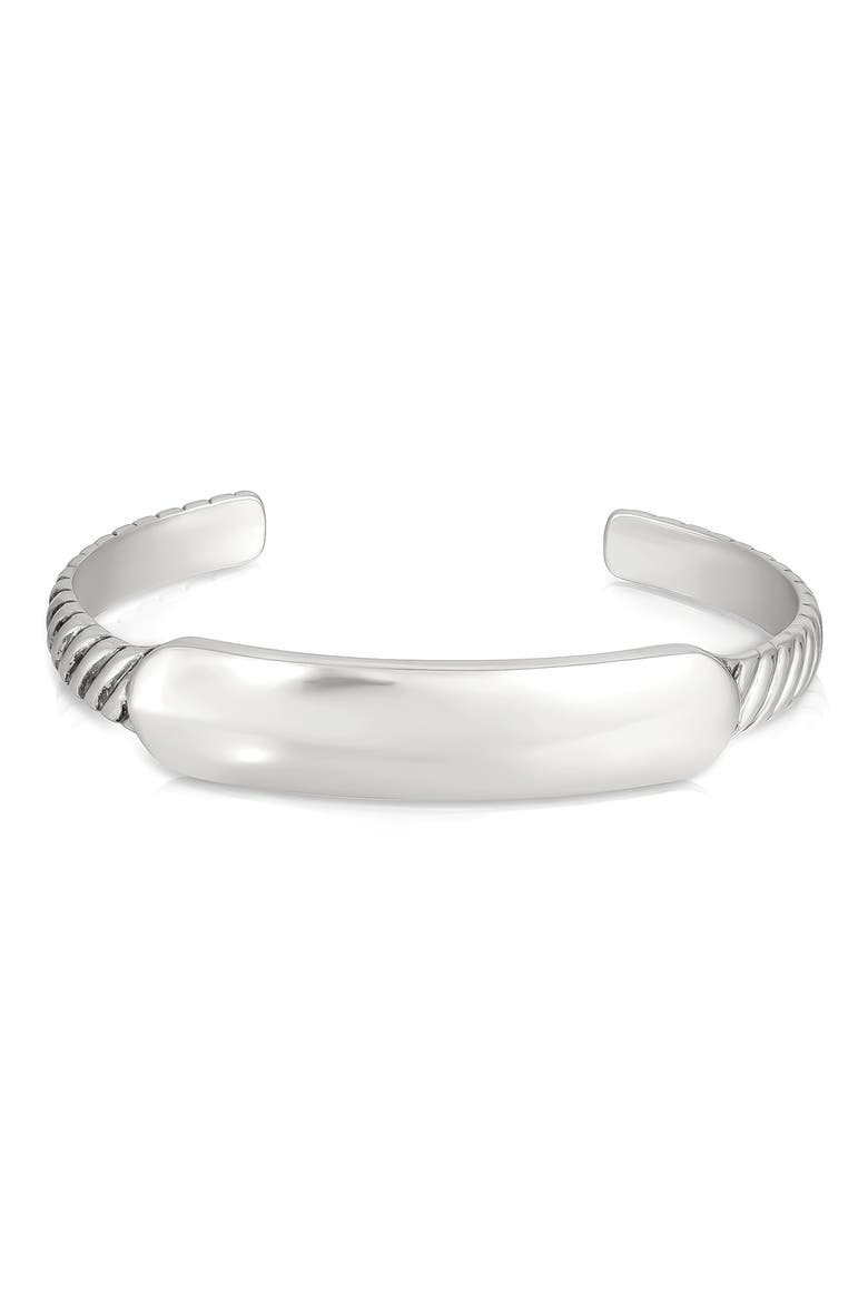 Men's Legacy Cuff Bracelet, Main, color, SILVER