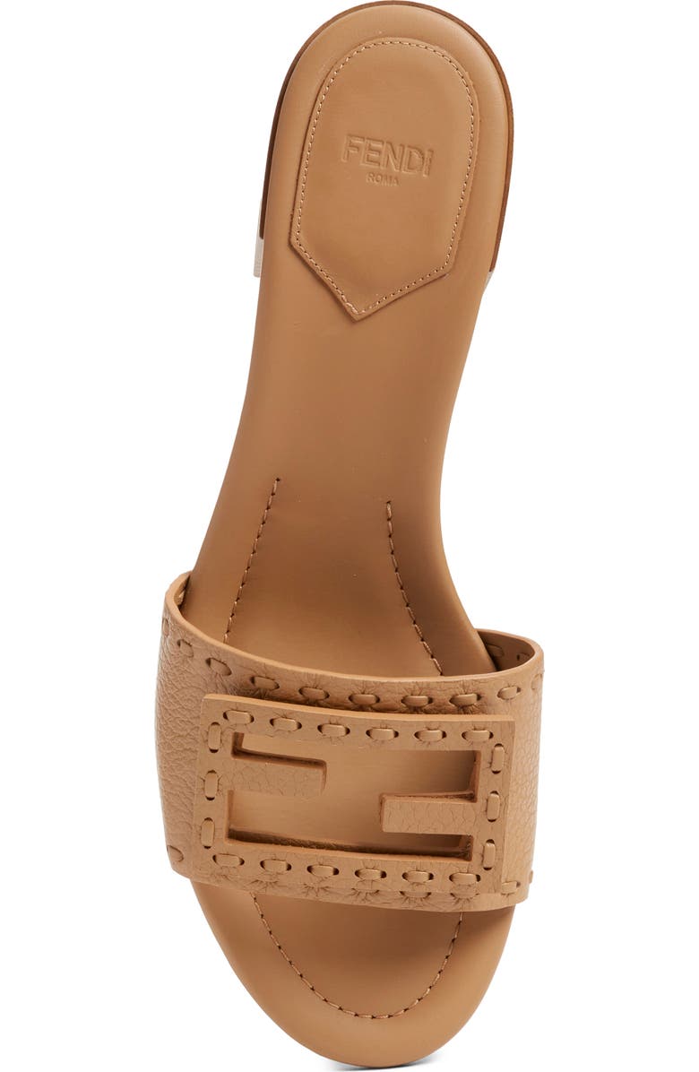 Fendi Baguette Slide Sandal, Alternate, color, F1wyd Cammello Bag