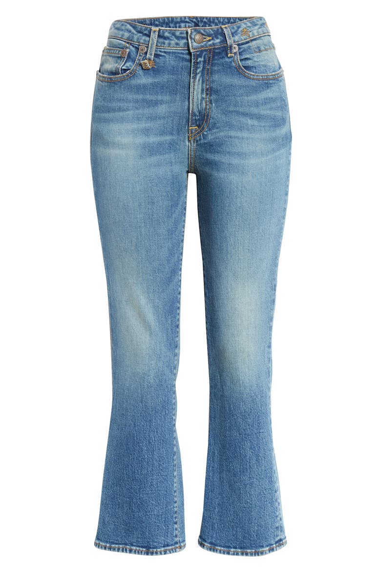 High Waist Kick Fit Crop Jeans, Alternate, color, JASPER STRETCH