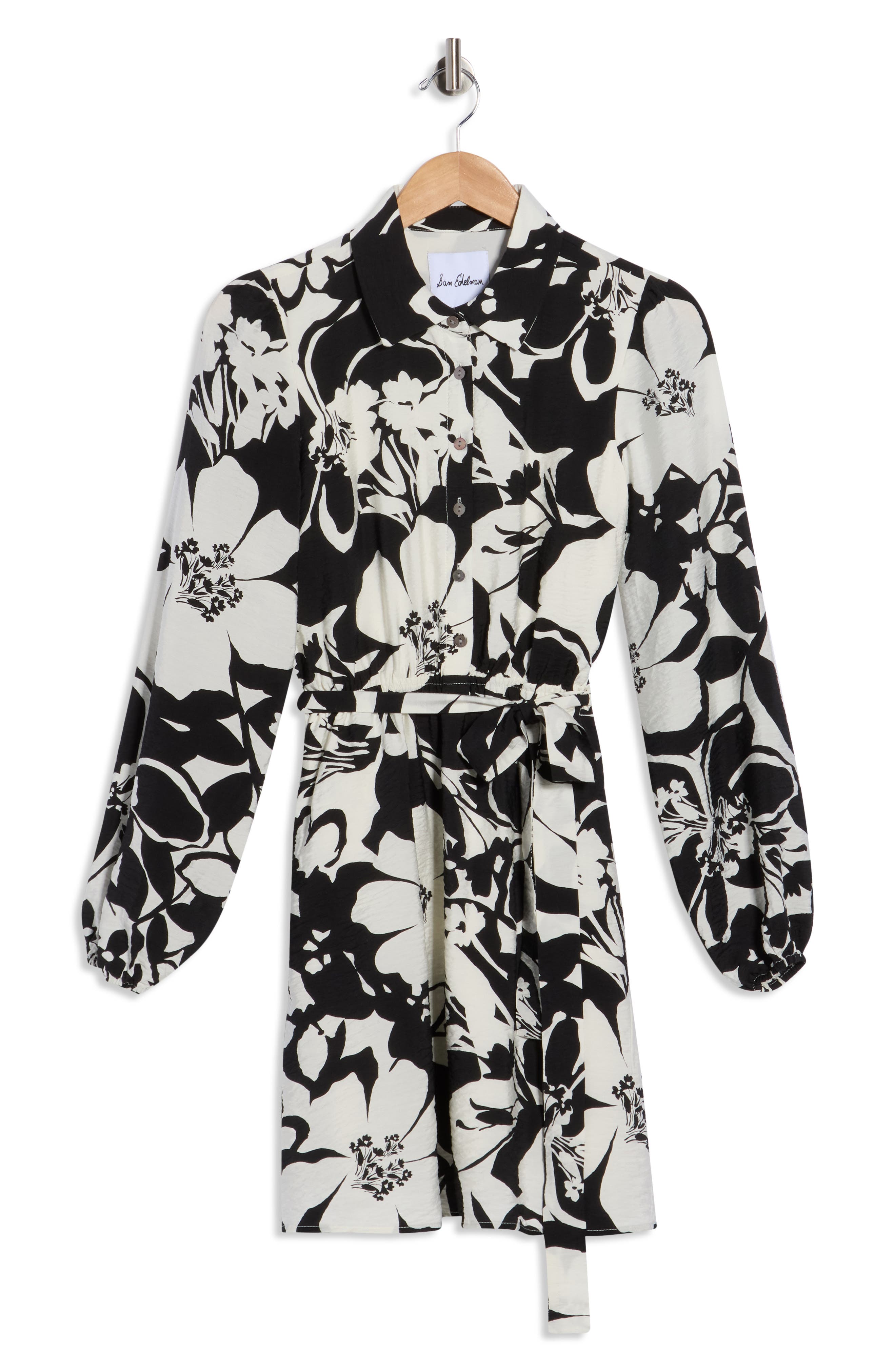 Sam Edelman Floral Long Sleeve Shirtdress