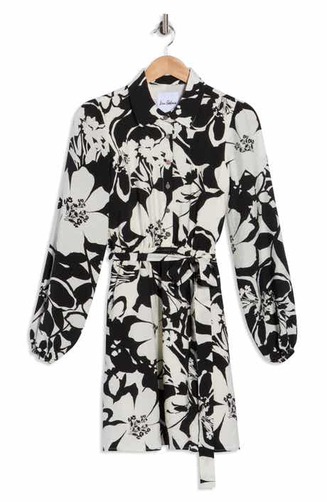 Sam Edelman Floral Long Sleeve Shirtdress