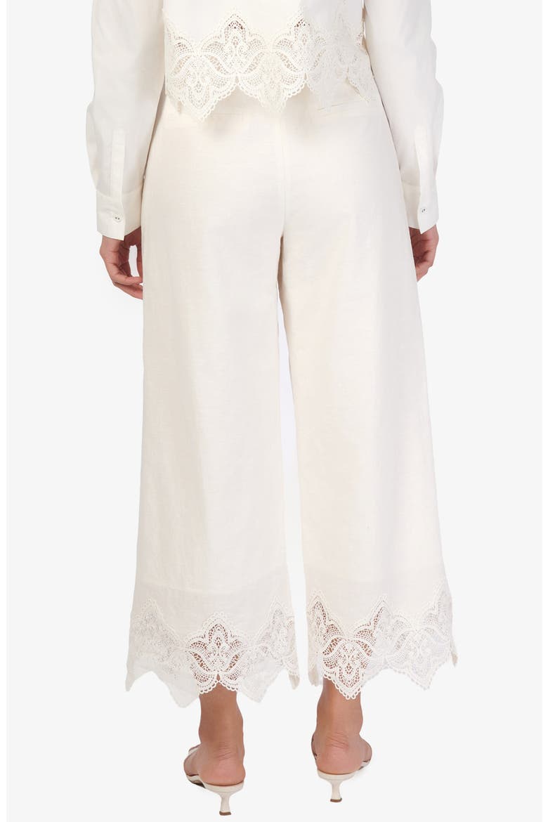 Cassia Wide Leg Ankle Pants, Alternate, color, MACADAMIA