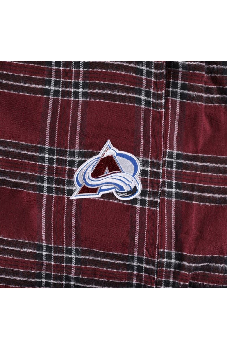 PROFILE Men's Burgundy Colorado Avalanche Big & Tall T-Shirt & Pajama Pants Sleep Set, Alternate, color, 