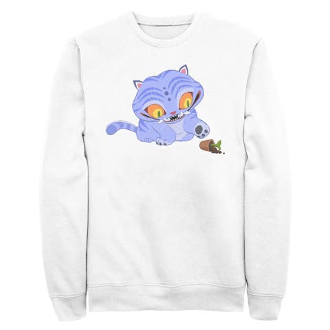 Men's Mischievous Derpy Long Sleeve Crewneck Sweatshirt